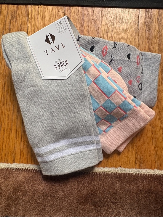 Tavi Accessories - Tavi 3-Pack Grip Socks Jess - POOLSIDE, below freezing, Sweetie